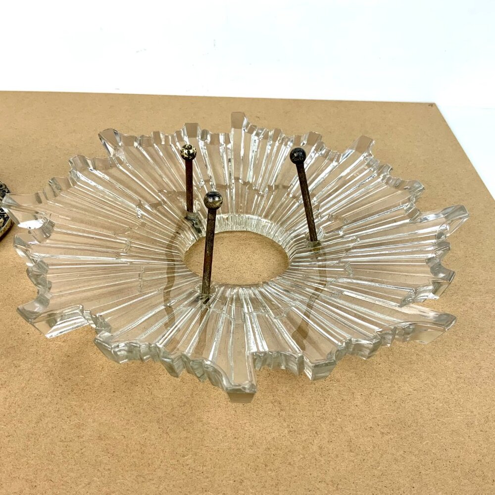 Antique Lightolier Sunburst Ceiling Light Fixture Circa 1925 - 1928 - Picture 8 of 16